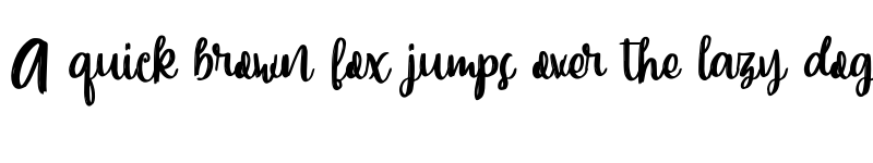 Preview of Slowly One Regular font