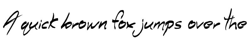 Preview of Smokey Follows Regular font