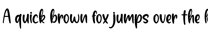 Preview of Smoothie Milky Regular font