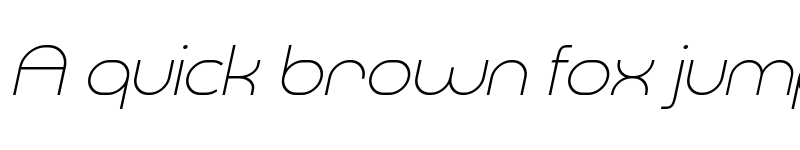 Preview of Smush Light Italic font
