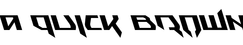 Preview of Snubfighter Leftalic Italic font