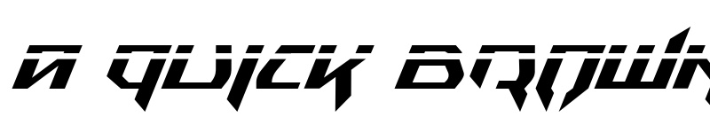 Preview of Snubfighter Phaser Italic Italic font
