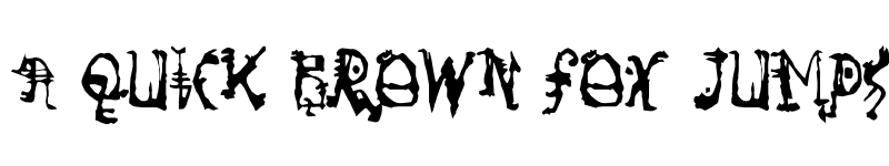 Preview of So Run Down Regular font