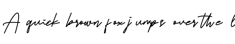 Preview of Sochiko Signature Regular font