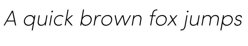 Preview of Sofia Pro ExtraLight Italic font