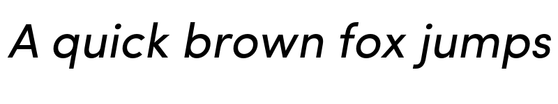 Preview of Sofia Pro Italic font