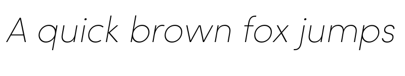 Preview of Sofia Pro UltraLight Italic font