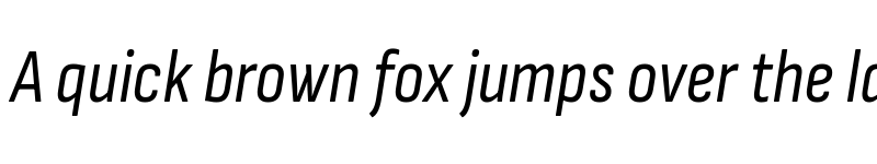 Preview of Sofia Sans Condensed Italic font