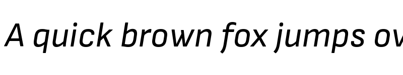 Preview of Sofia Sans Italic font