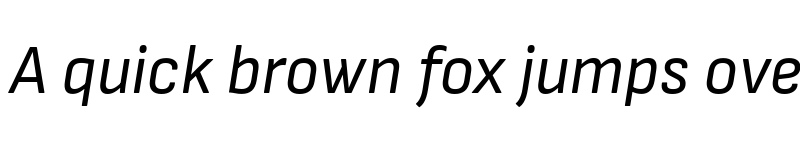 Preview of Sofia Sans Semi Condensed Italic font