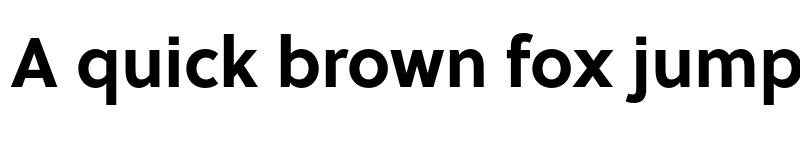 Preview of Soleil Bold font