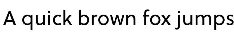 Preview of Soleil Regular font