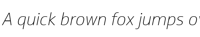 Preview of Soleto Trial Thin Italic font