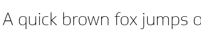 Preview of Soleto Trial Thin font