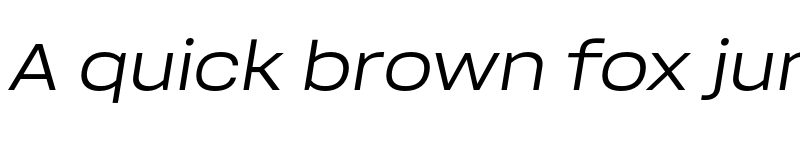 Preview of Soliden Trial Expanded Oblique font