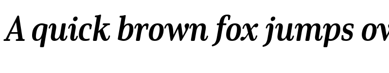 Preview of Solitas Serif Cond Bold It font