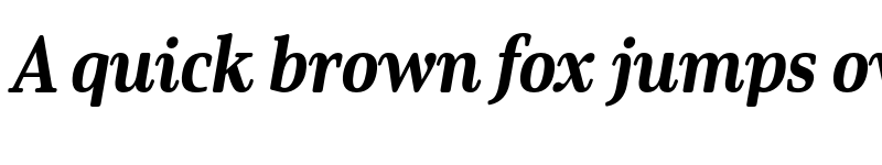 Preview of Solitas Serif Cond ExBold It font