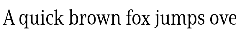 Preview of Solitas Serif Cond Regular font