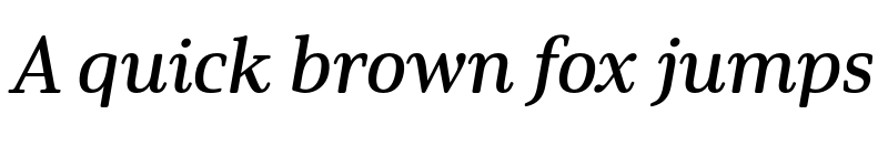 Preview of Solitas Serif Ext Demi It font