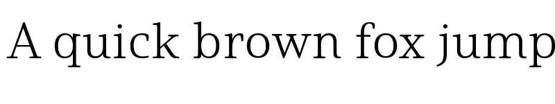 Preview of Solitas Serif Ext Light font