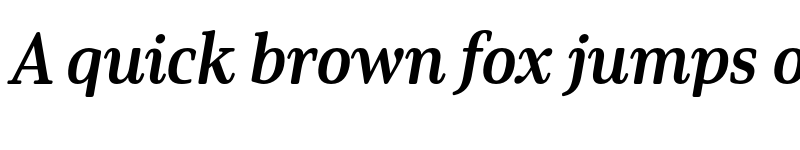 Preview of Solitas Serif Norm Bold It font