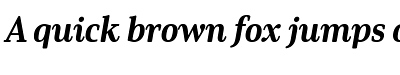 Preview of Solitas Serif Norm ExBold It font