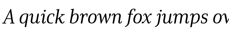 Preview of Solitas Serif Norm Regular It font