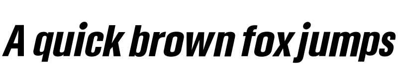 Preview of Somar Sans Black Condensed Italic font