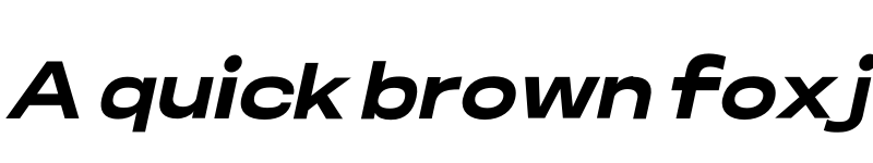 Preview of Somar Sans Black Expanded Italic font