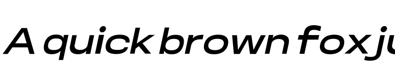 Preview of Somar Sans Bold Expanded Italic font