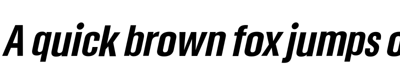 Preview of Somar Sans ExtraBold Condensed Italic font