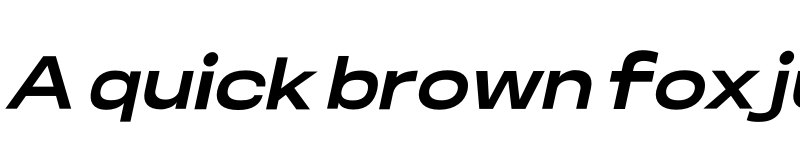 Preview of Somar Sans ExtraBold Expanded Italic font