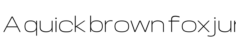 Preview of Somar Sans ExtraLight Expanded font