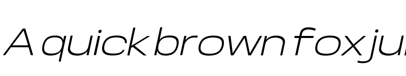 Preview of Somar Sans Light Expanded Italic font