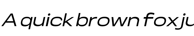 Preview of Somar Sans Medium Expanded Italic font