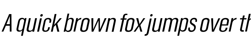 Preview of Somar Sans Regular Condensed Italic font