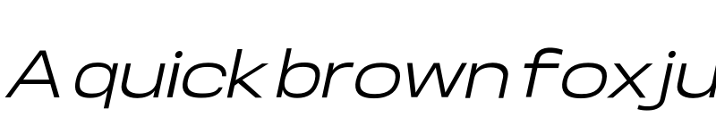 Preview of Somar Sans Regular Expanded Italic font