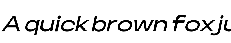 Preview of Somar Sans SemiBold Expanded Italic font