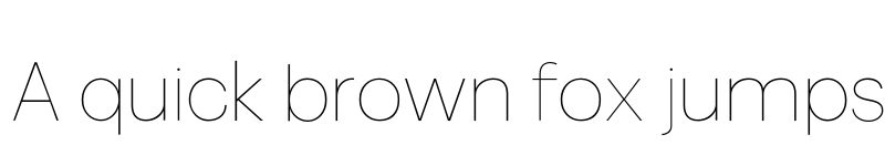 Preview of Somar Sans Thin font