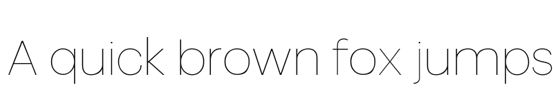 Preview of Somar Thin font