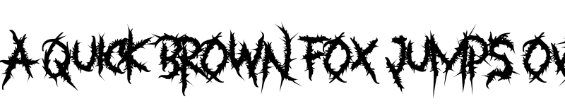 Preview of Something in The Grave Yard Regular font