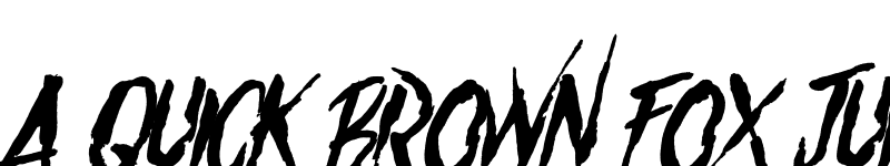 Preview of Something Unfriendly Slant Demo Regular font