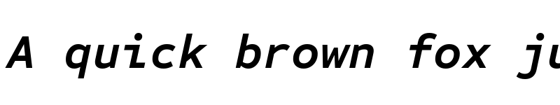 Preview of Sometype Mono Bold Italic font