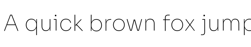 Preview of Sora Thin font