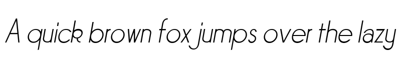 Preview of Sornette Light Italique font