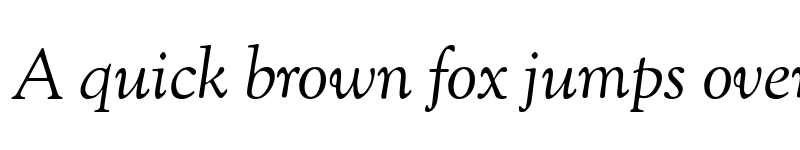 Preview of Sorts Mill Goudy Italic font