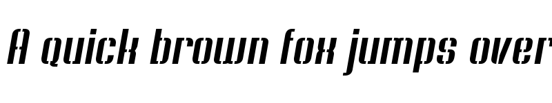 Preview of Soupertrouper StencilOblique Soupertrouper StencilOblique font