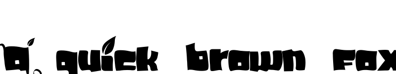 Preview of SoupLeaf Medium font