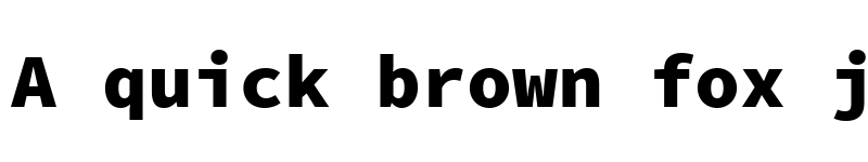 Preview of Source Code Pro Black font