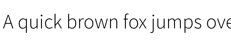 Preview of Source Sans Pro Light font